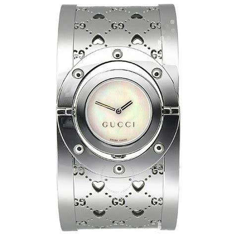 gucci twirl watches ladies|Gucci Twirl Collection Ladies Stainless Steel GG Heart Watch .